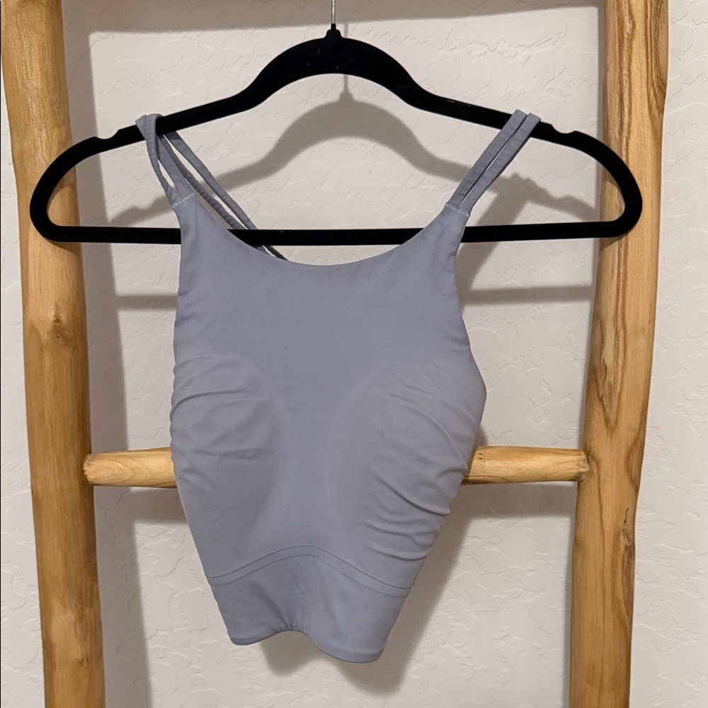 Lululemon Athletica Blue Ruched Tank Top